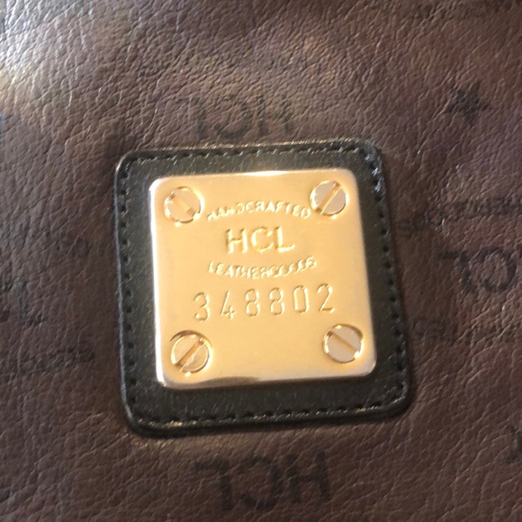 HCL crossbody leather print brown purse - Picture 2 of 11